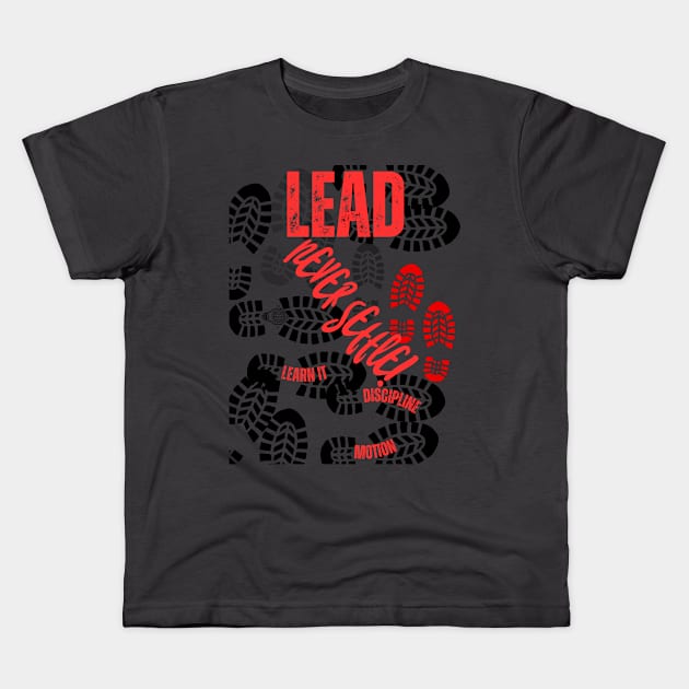 Be A Leader Kids T-Shirt by Lillian Louise Barnes